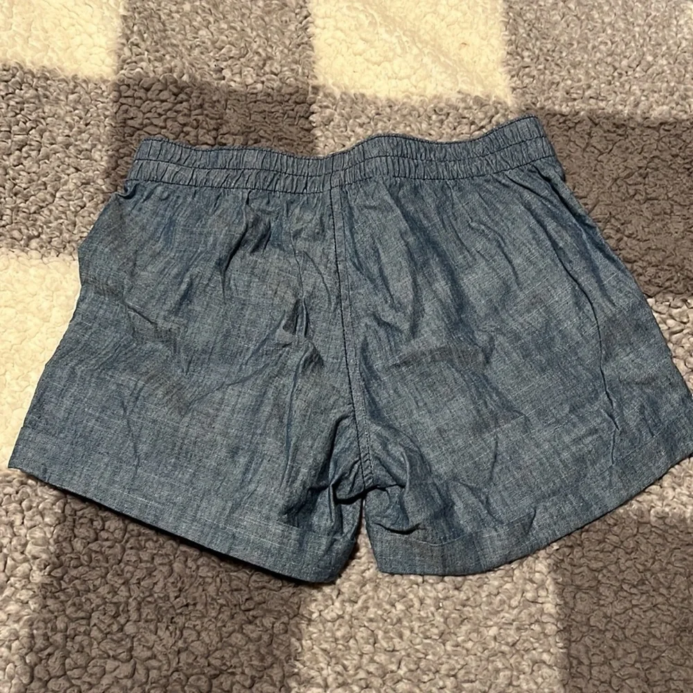 New Old Navy Linen Look Blue Shorts Size Large 10-12 NWOT